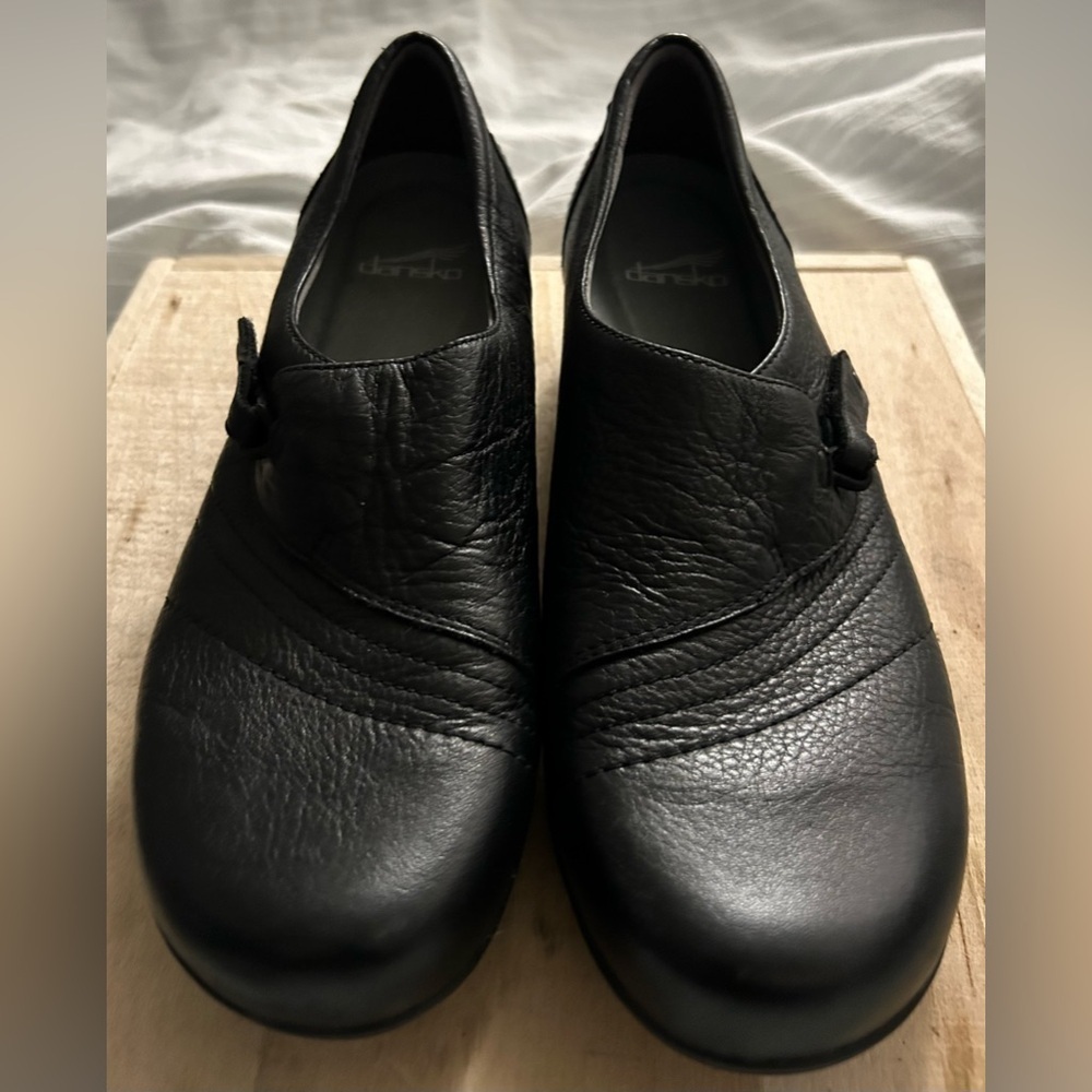 Dansko Women's Franny Black Milled Nappa Slip on Loafer Shoes Size 41 US 10.5